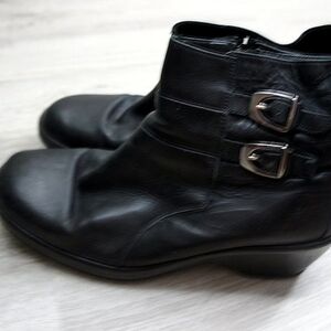 Dansko black leather boots size 42